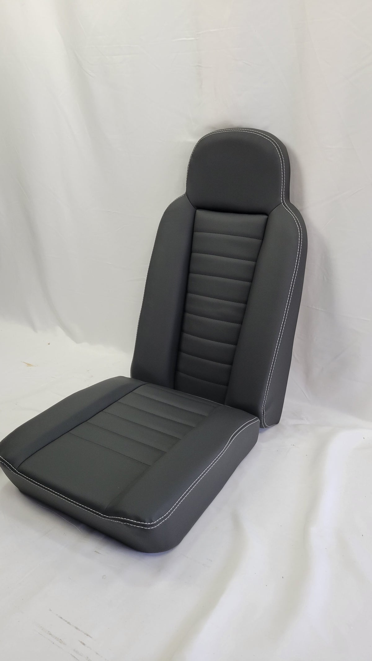 2nd Row Seats High Back XS Vinyl Twin White Stitch EXT350-XSVINYL
