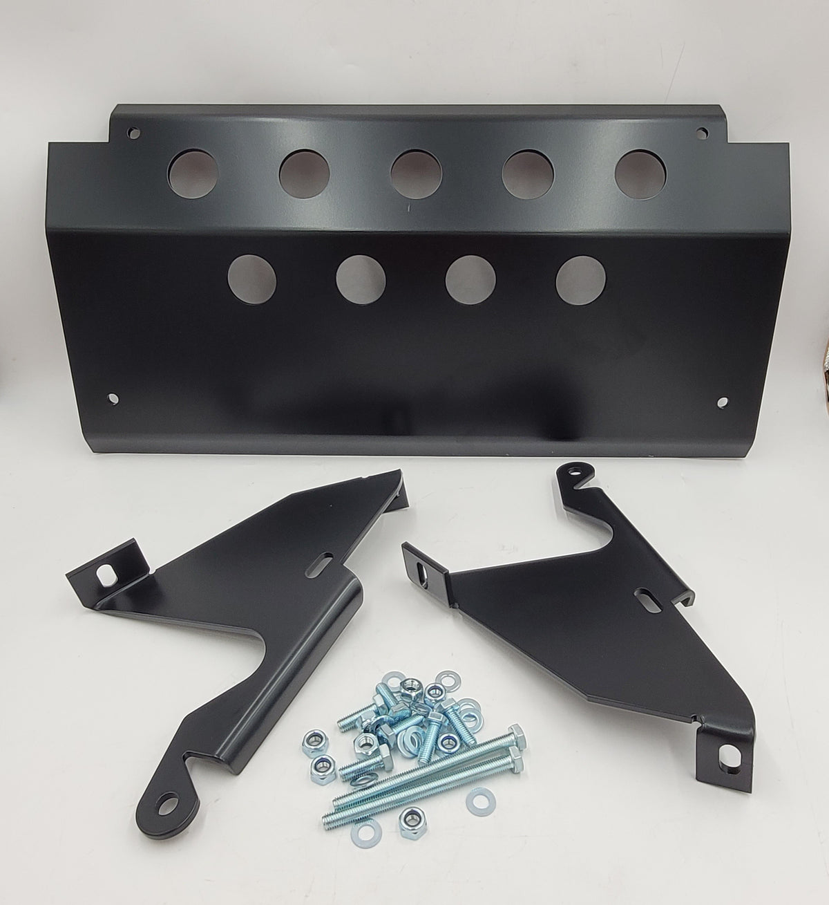 Land Rover Defender 6MM Aluminum Face Steering Guard Black LRB847B