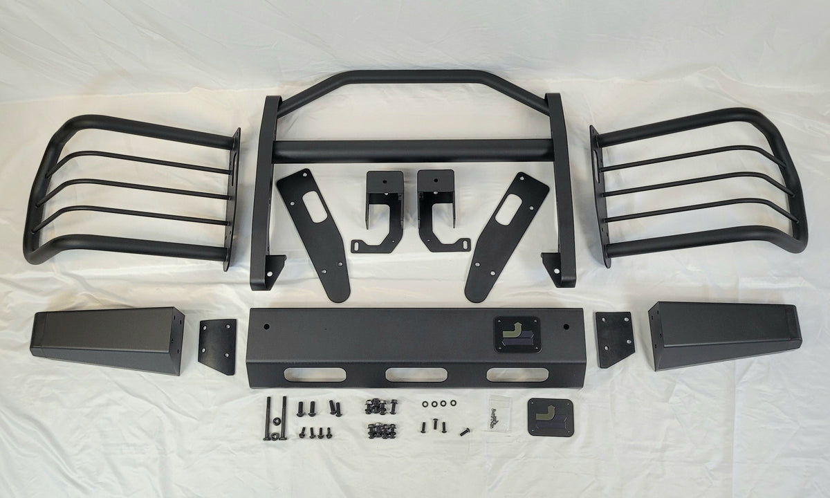 DEFENDER FALCO FR BUMPER(NO WINCH MOUNT) FRONT CENTER & LEFT/RIGHT GRILLE GUARD FAL003UK