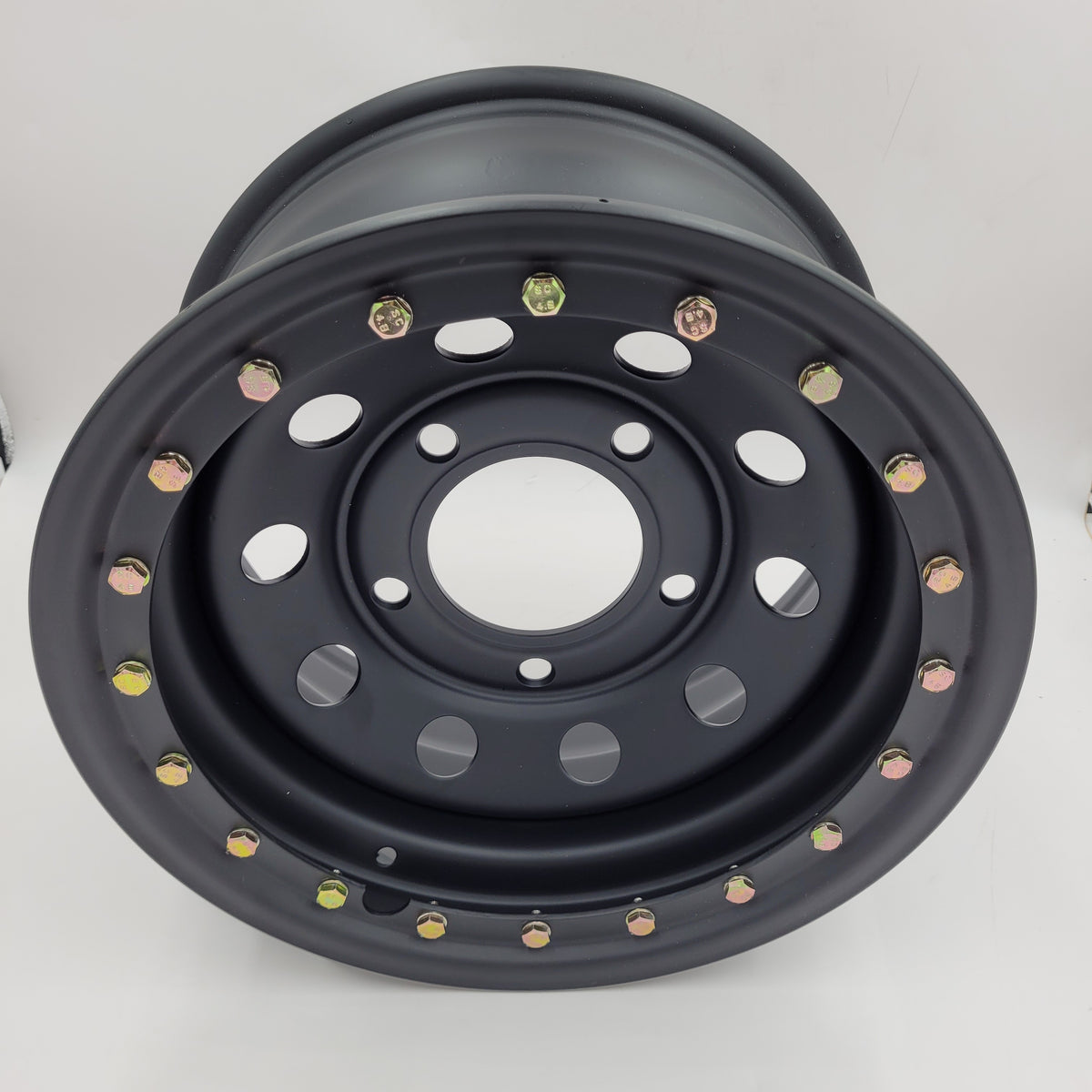 Land Rover Defender STEEL IMITATION BEADLOCK WHEEL 16x8 Satin Black Part DA3238UK