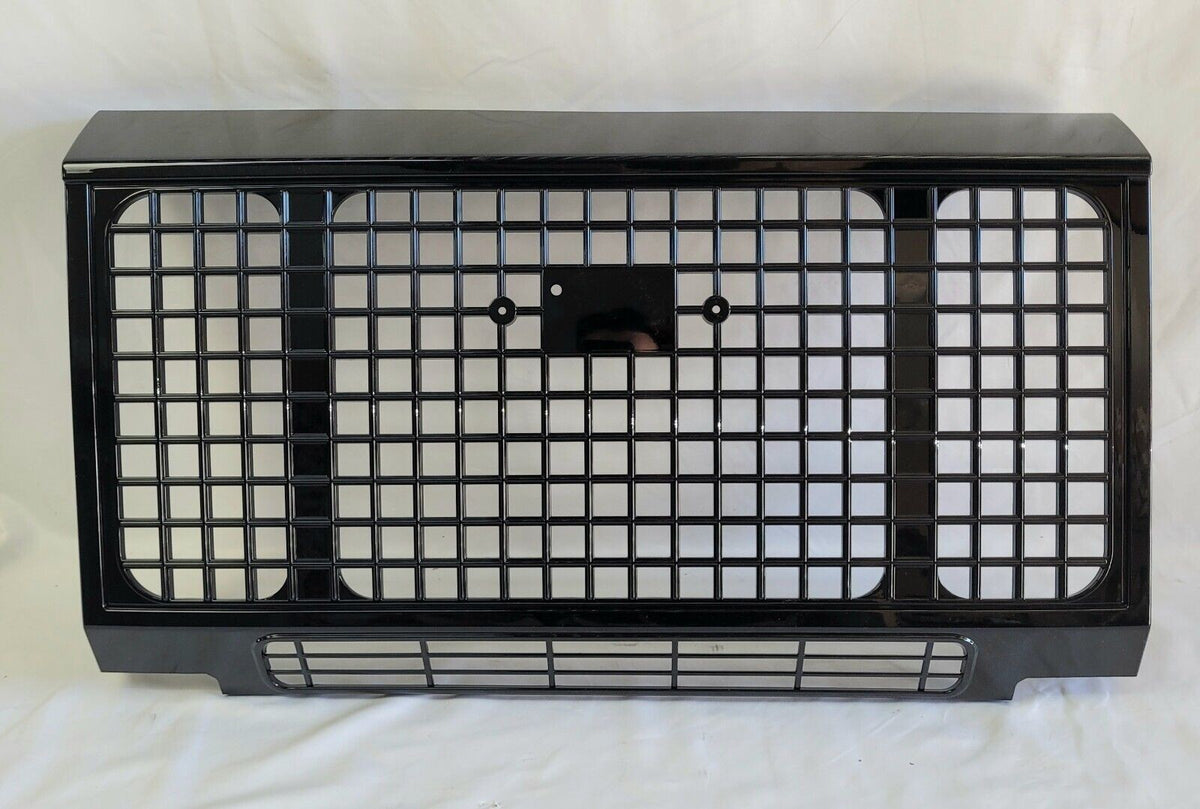 Land Rover Defender 90 110 130 1990-2016 Gloss Black Front Heritage Grille