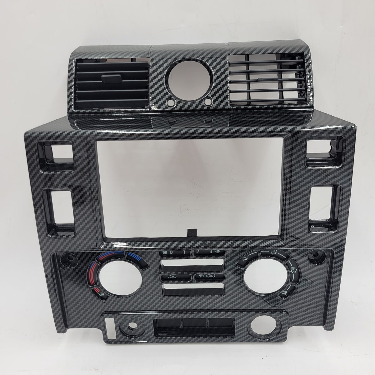 LR DEFENDER 07-16 STEREO DOUBLE DIN MOUNTING CARBON KIT BA2714