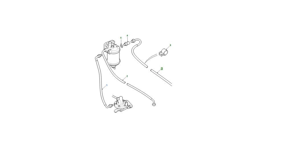 LR DEFENDER -06 2.5TD Fuel Pipe Assembley Dps Pump to Spill ETC6902