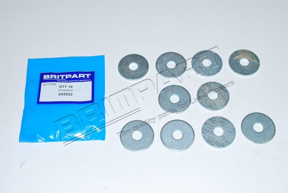 SET of 10 Washer Britpart Part 243022