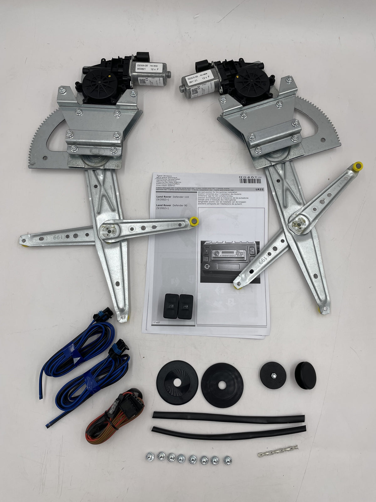LAND ROVER DEFENDER ELECTRIC FRONT WINDOW KIT Britpart Part DA4664