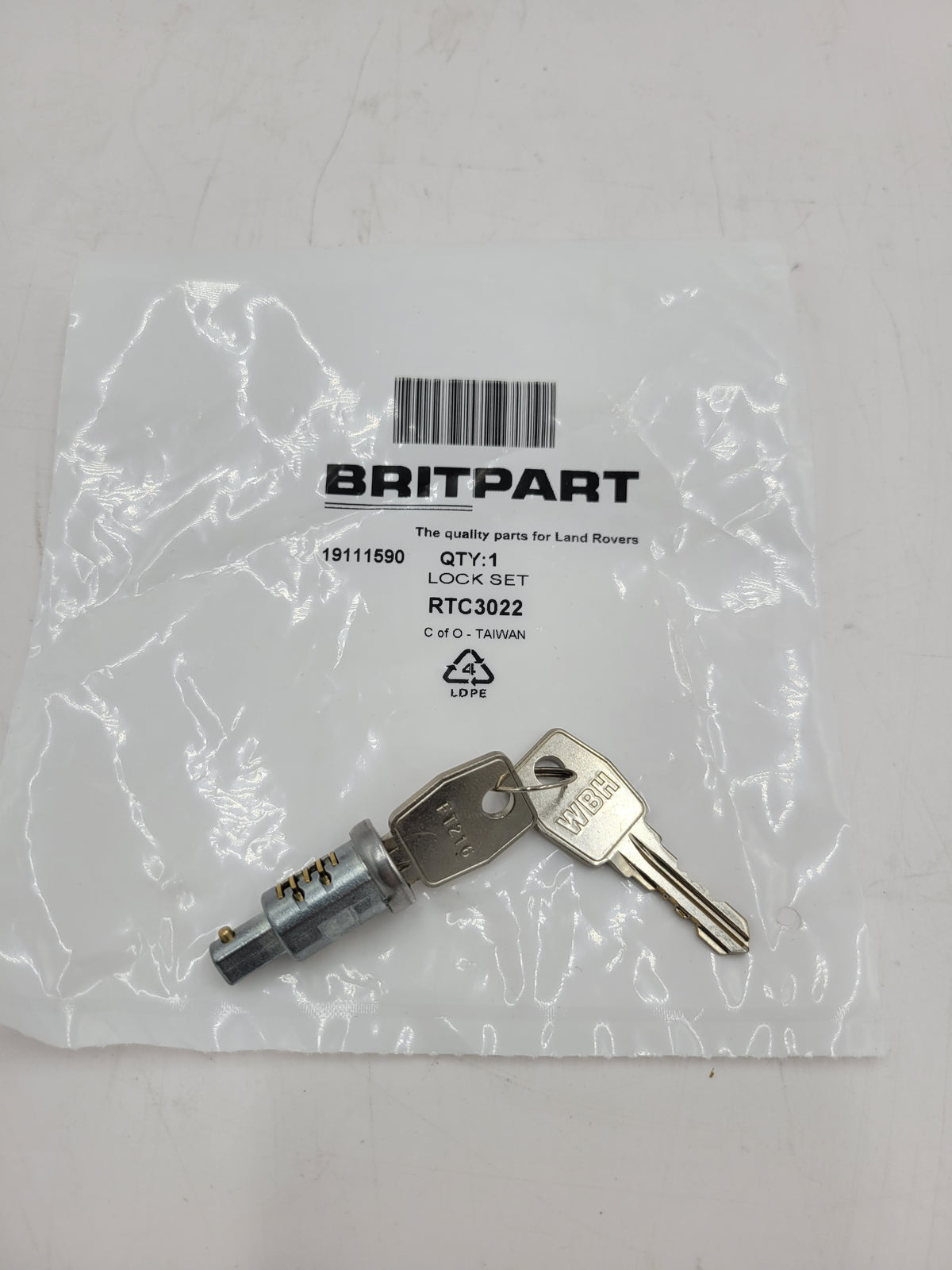 LR Defender Lock Set Part RTC3022