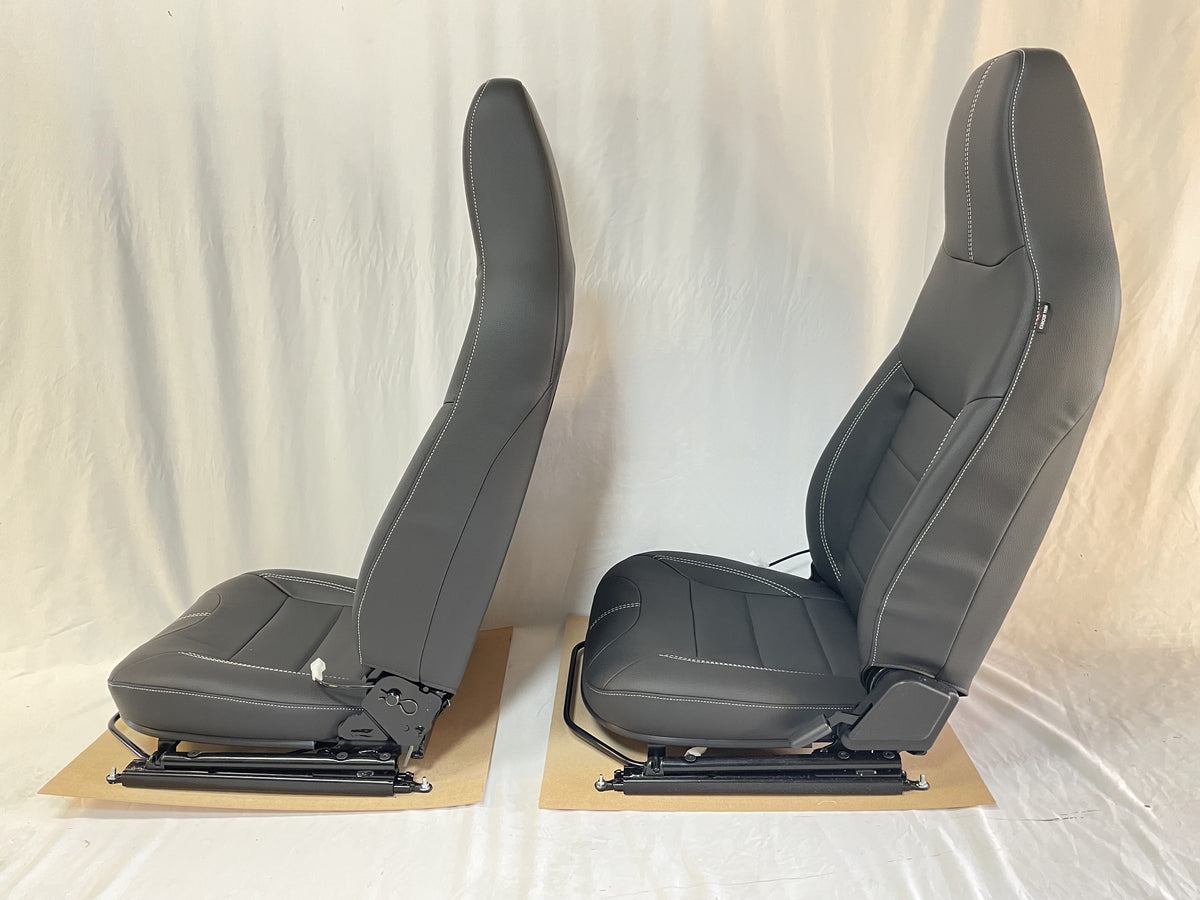 Premium Front Seat Set Puma With Heat in Black Vinyl EXT307-PREMBV