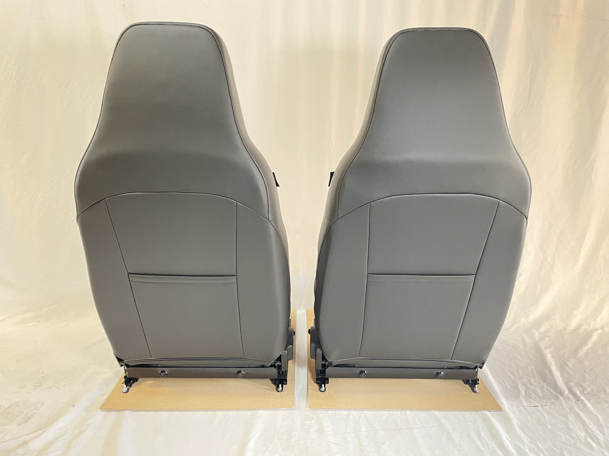 Premium Front Seat Set Puma With Heat in Black Vinyl EXT307-PREMBV
