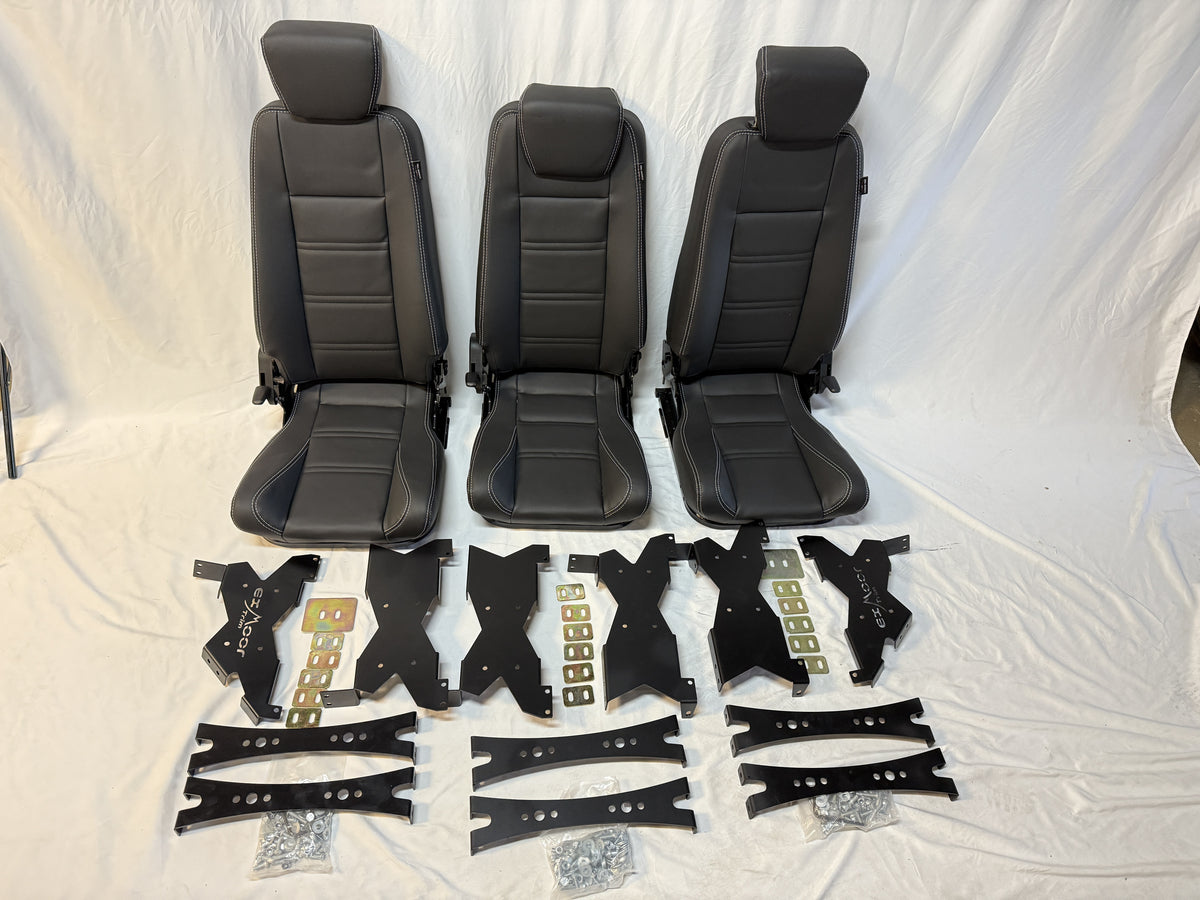 2nd Row Premium High Back Seats - Full Set Xs Vinyl EXT010-3-XSVINYL