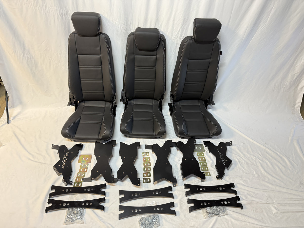 2nd Row Premium High Back Seats - Full Set Xs Vinyl EXT010-3-XSVINYL