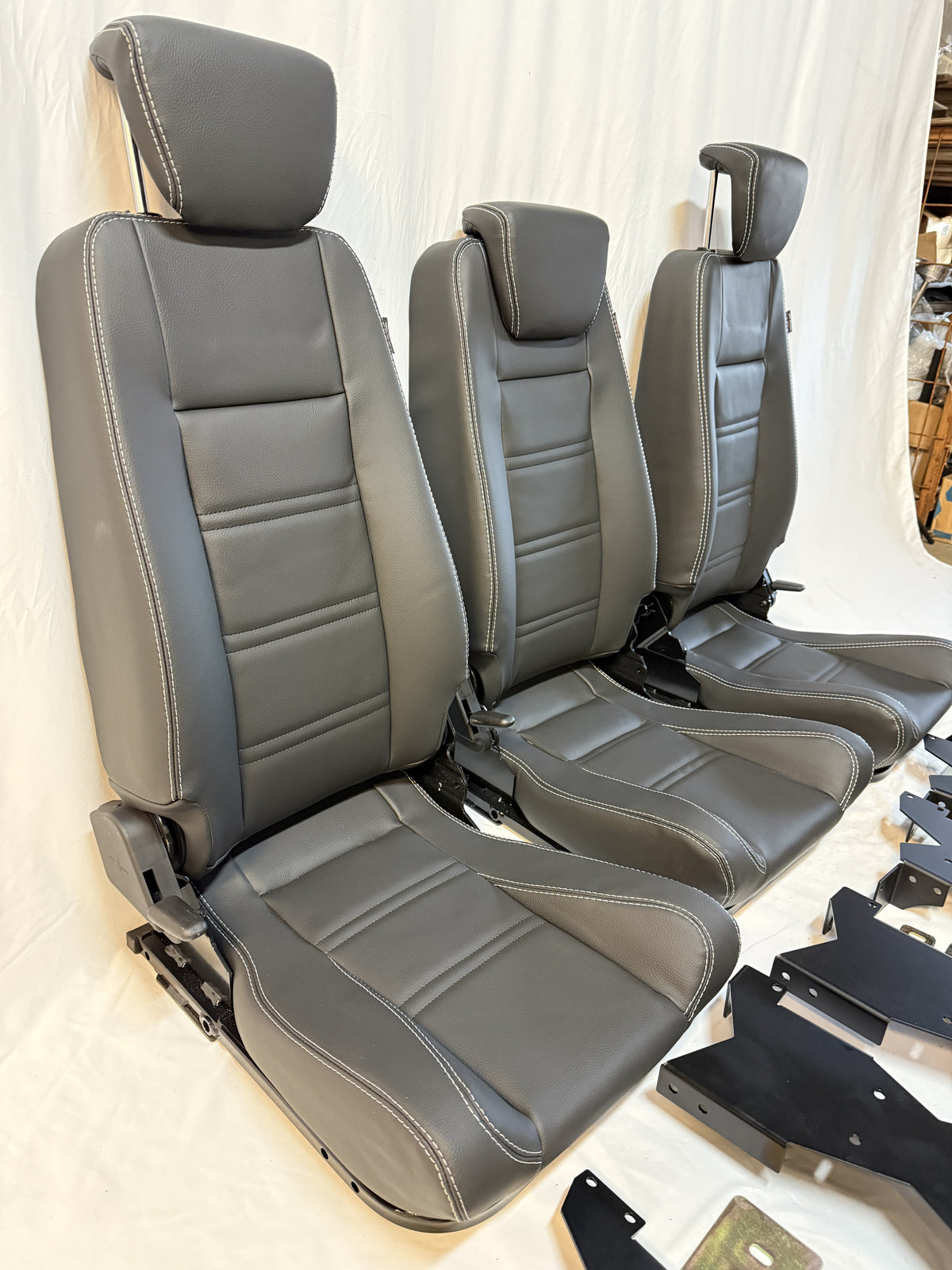 2nd Row Premium High Back Seats - Full Set Xs Vinyl EXT010-3-XSVINYL