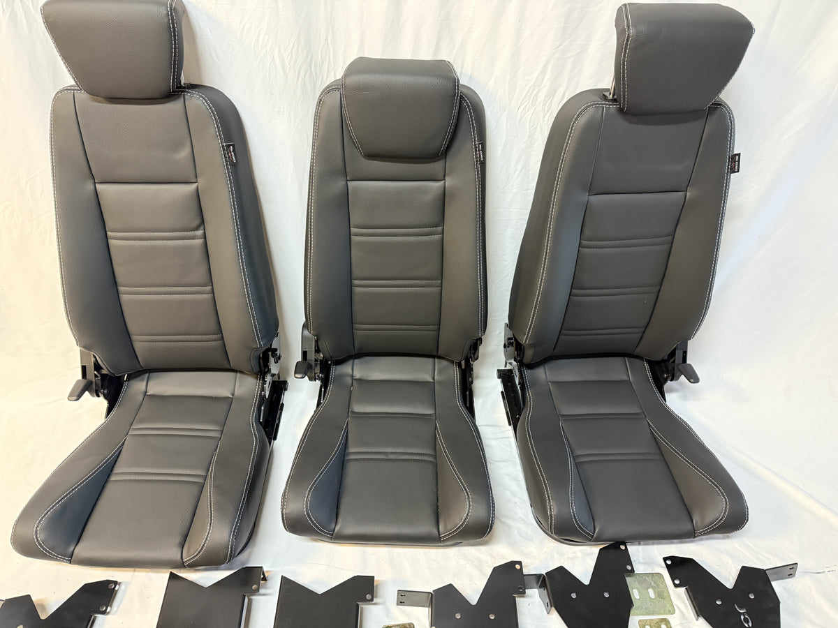 2nd Row Premium High Back Seats - Full Set Xs Vinyl EXT010-3-XSVINYL