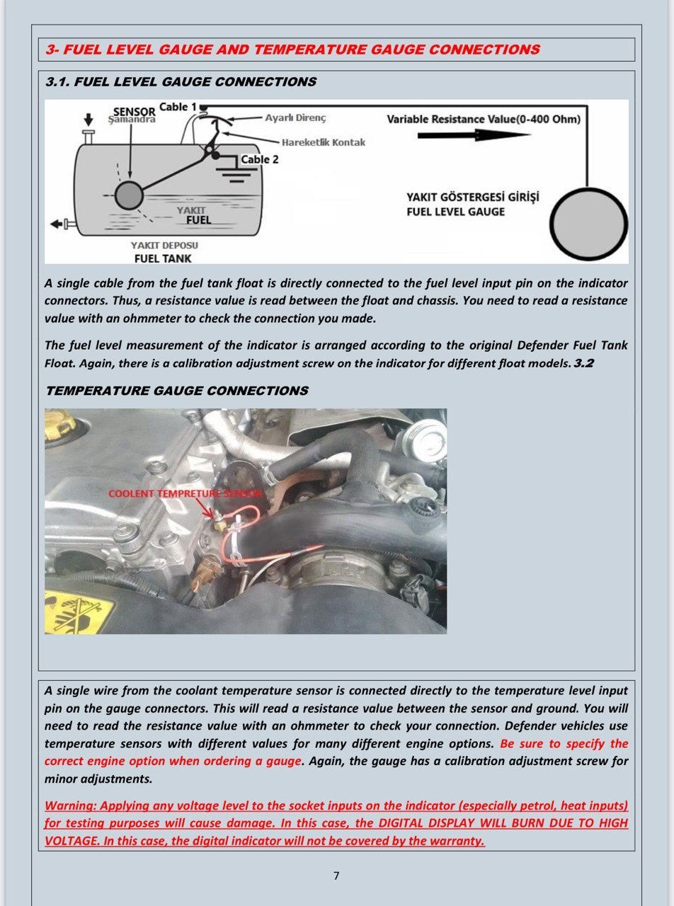 LR Defender -16 Classic Electronic Dashboard Part Dashboard