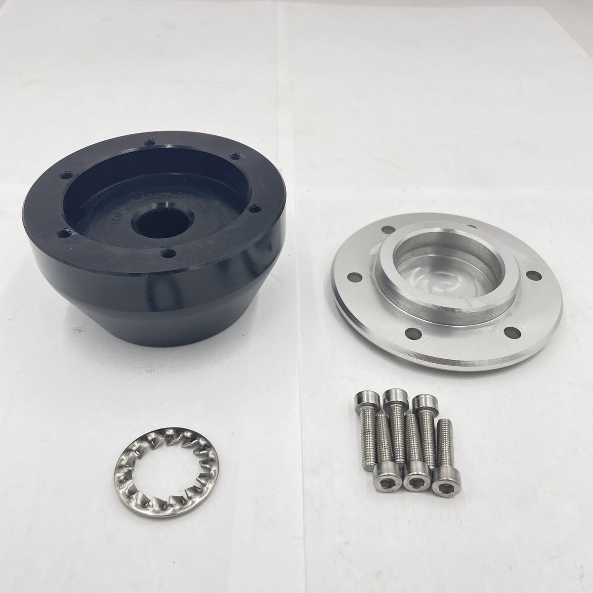 LR Series III 48 Spline Sreering Wheel Black Boss Kit With silver cap EXT900-65