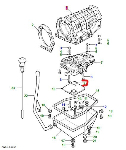 LR DEFENDER DISCOVERY I/II RRC Auto trans strainer - control unit O Ring RTC4276