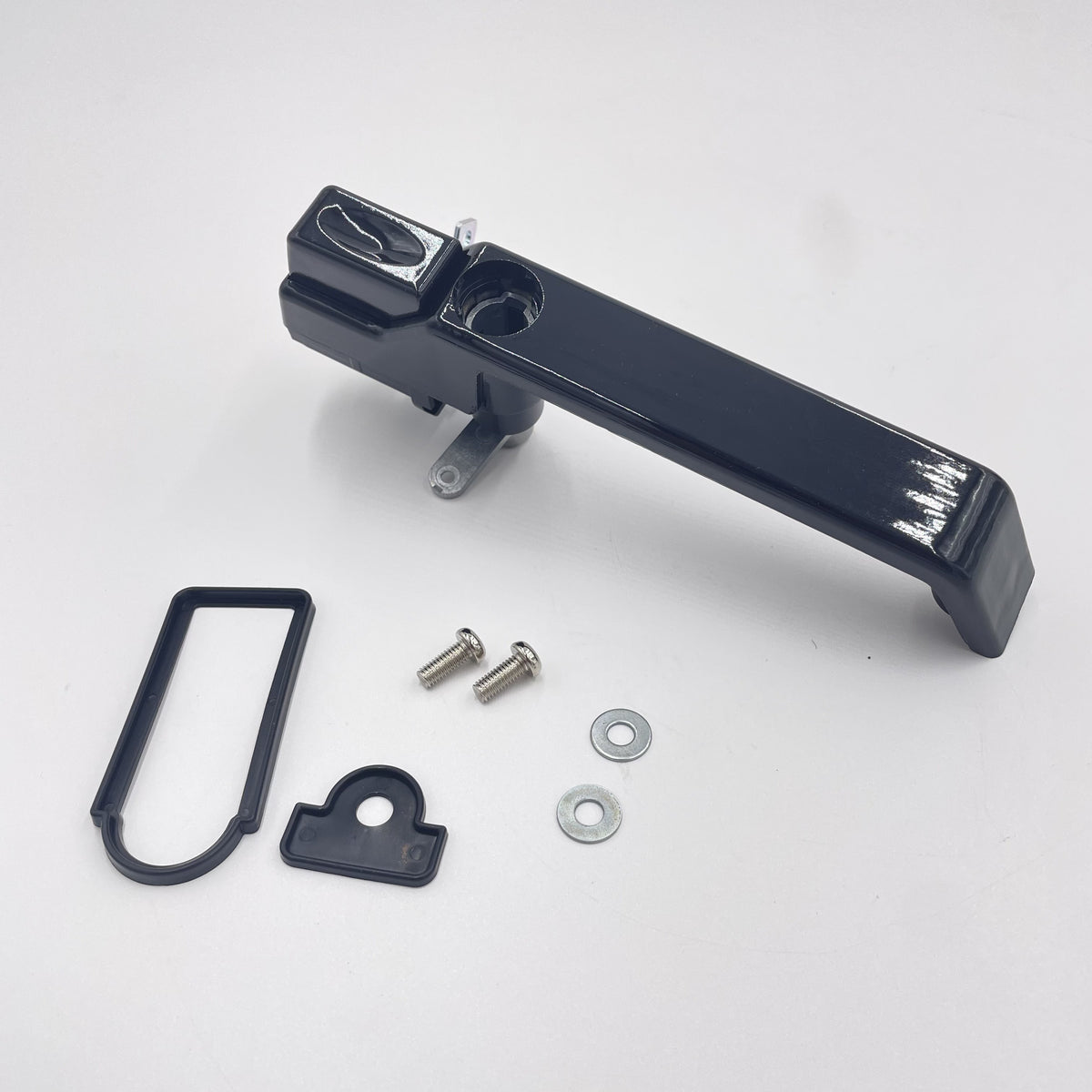 LR DEFENDER 07- Handle Assy RH FR Door Gloss Black With Gasket JM-99006OB / LR066528GB