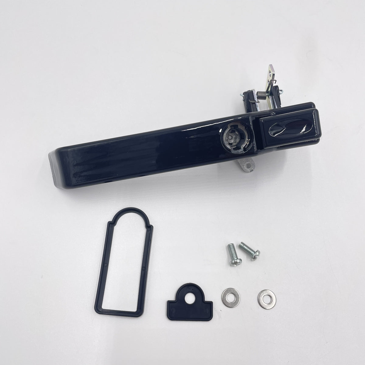 LR DEFENDER 07- Handle Assy LH FR Door Gloss Black With Gasket JM-99005OB / LR066530GB