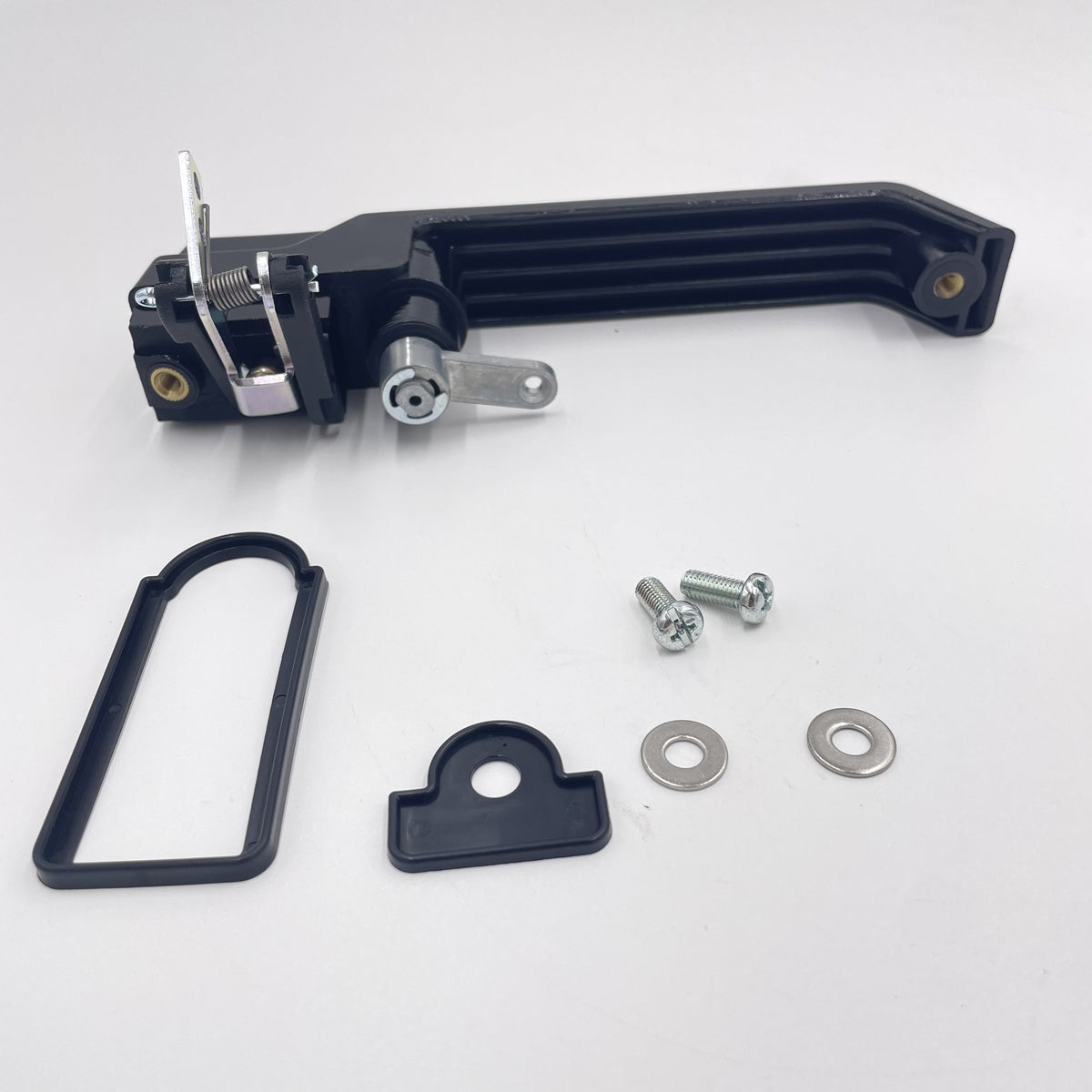 LR DEFENDER 07- Handle Assy LH FR Door Gloss Black With Gasket JM-99005OB / LR066530GB