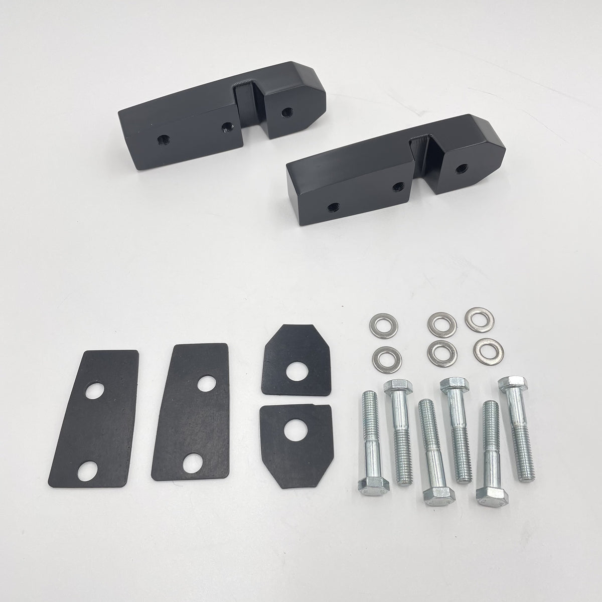 LR DEFENDER -16 ALUMINIUM WINDSCREEN BRACKET PAIR BLACK JM-90646B / DA1142B
