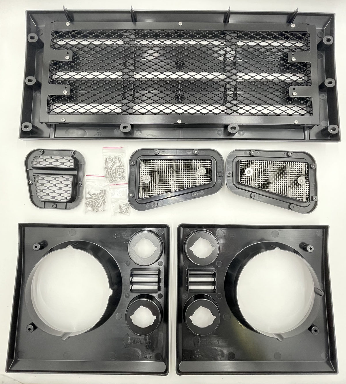 LR DEFENDER KBX Face Lift Front STD Grille & Surround KIT Gloss Black JM-90583JB / BA9454
