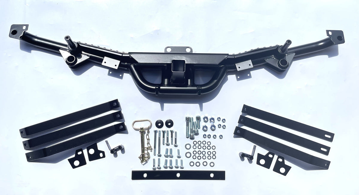 NAS Style Rear Step Bumper w/ 2" Receiver Black Chequer Plate Part BA7824UK
