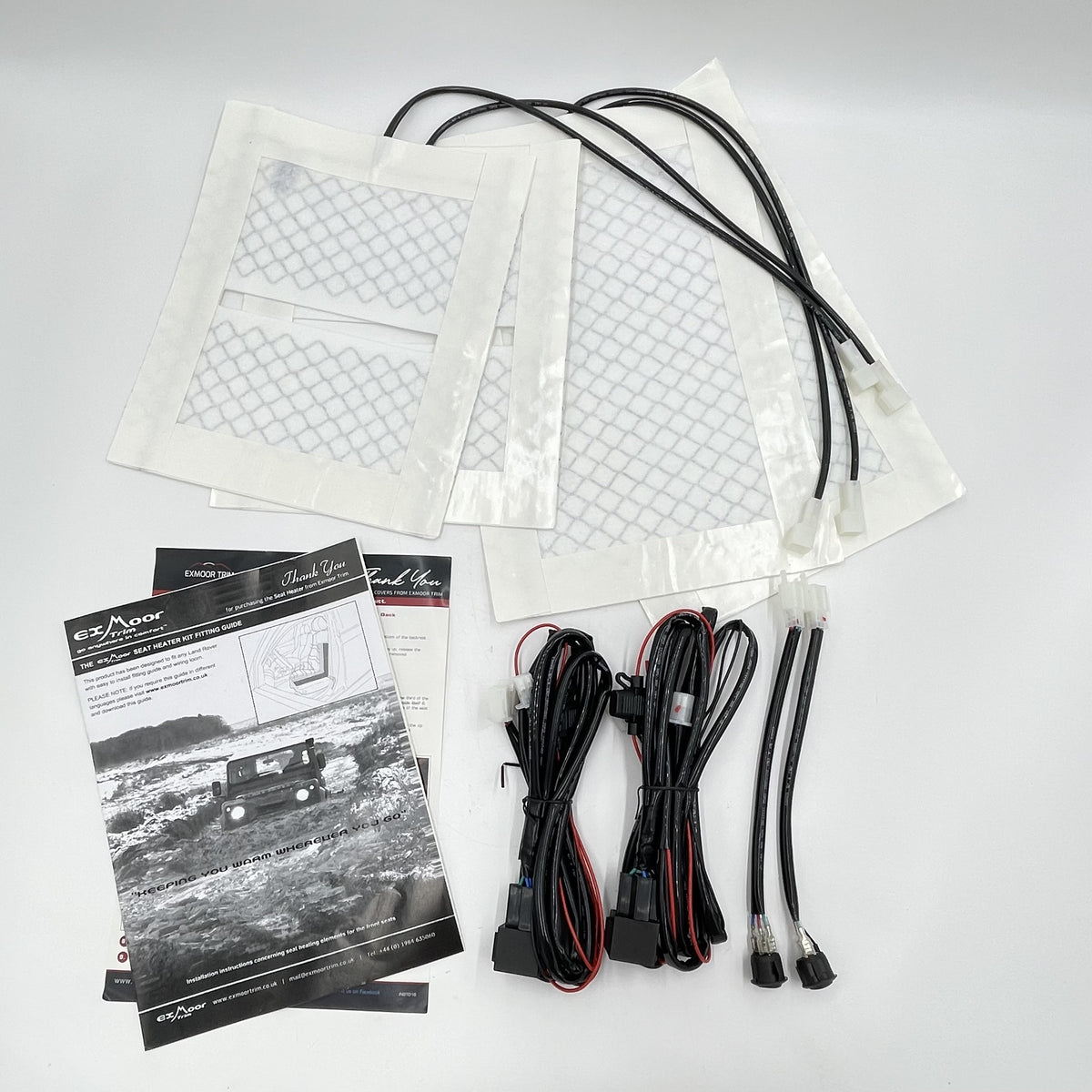 LR SERIES DEFENDER -16 Seat Heater Pair Kit (Wires,Switch,Relay) EXT010-2