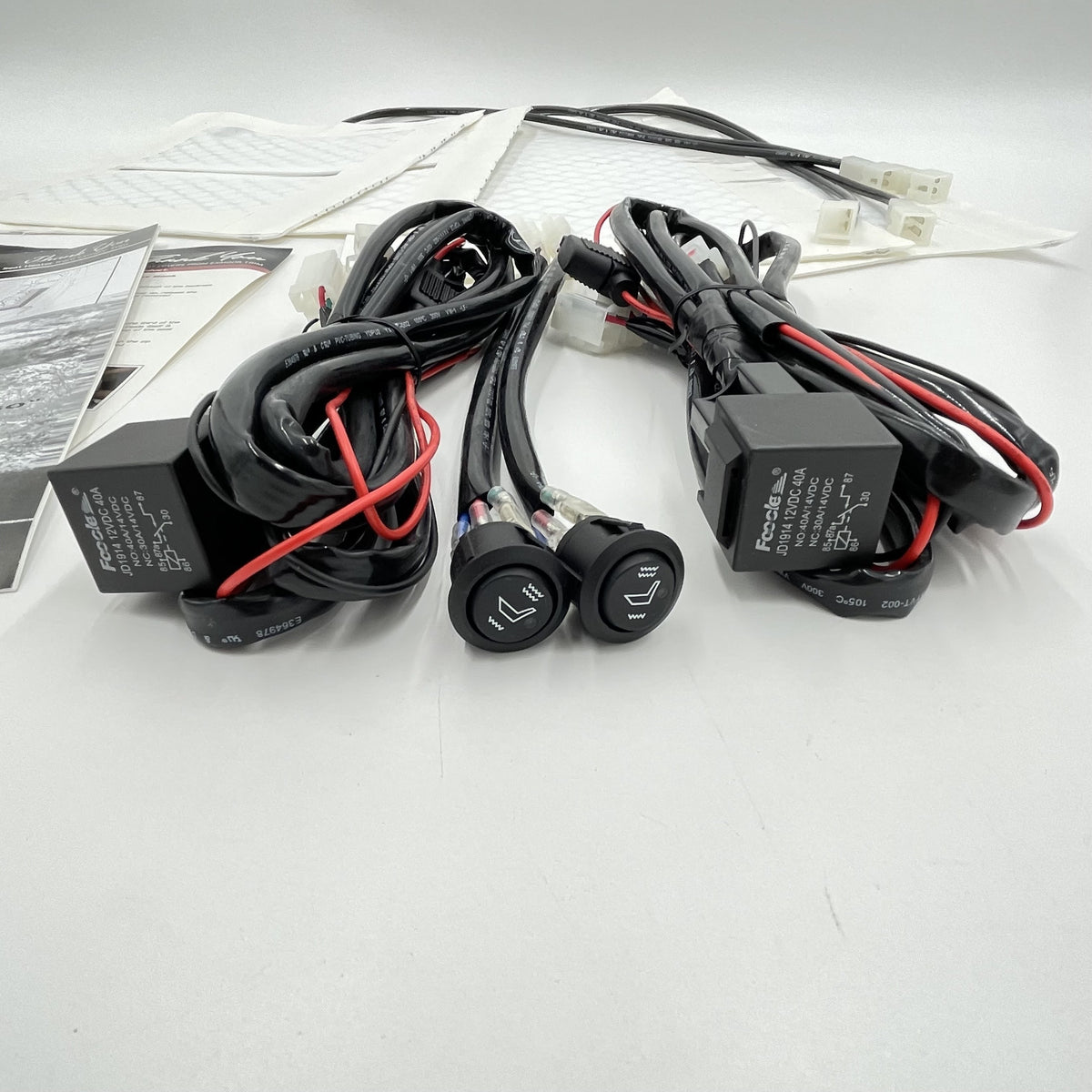 LR SERIES DEFENDER -16 Seat Heater Pair Kit (Wires,Switch,Relay) EXT010-2