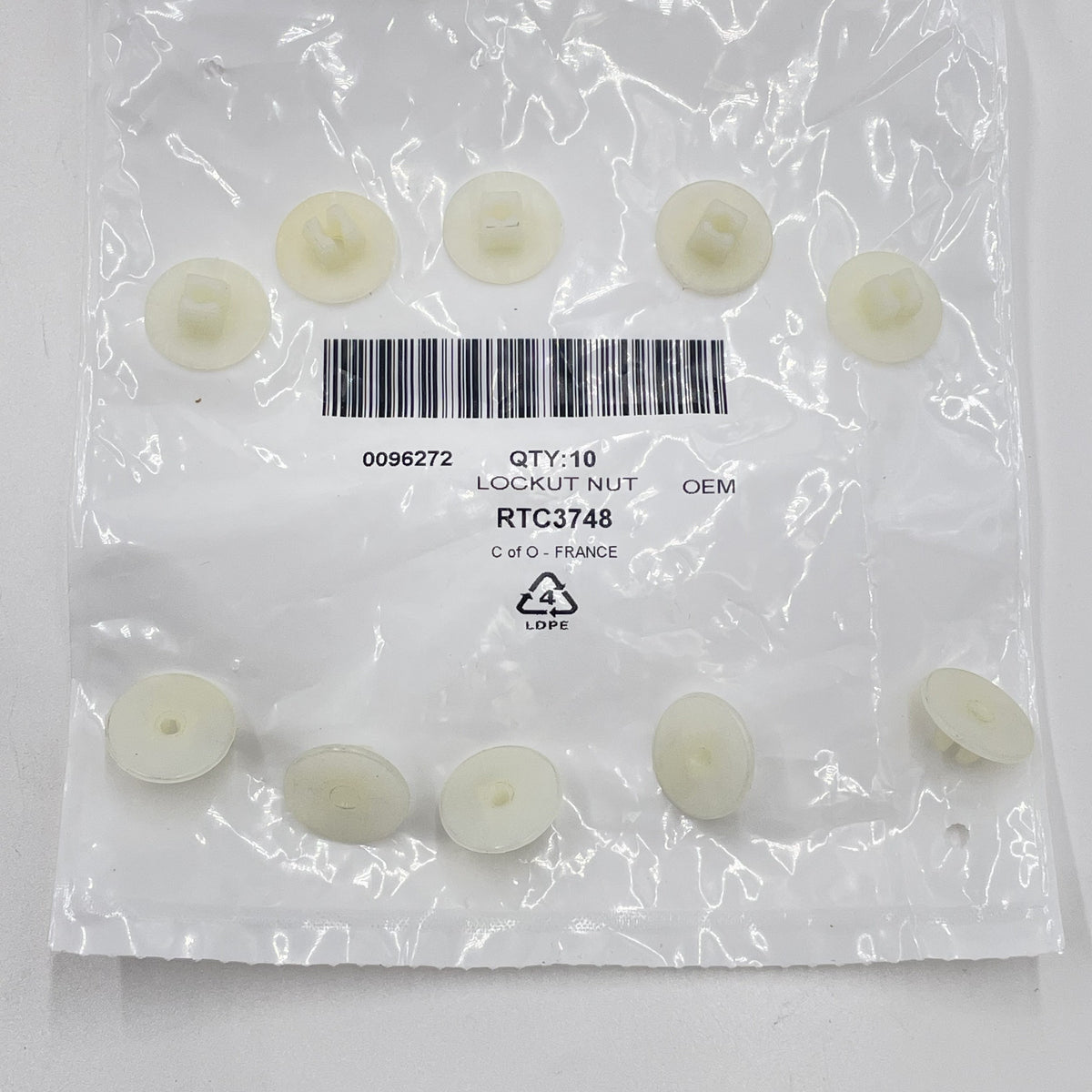LR SERIES DEFENDER Door Handle Interior Locknut FR&RR Side Doors RTC3748 SET X10