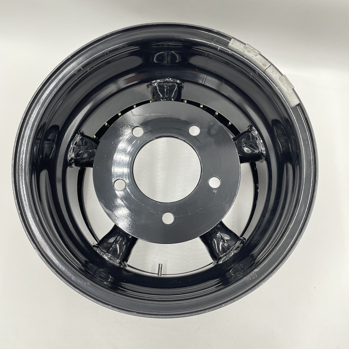 LR Defender /Discovery I /RR Classic Real Beadlock Wheels 16x8 Gloss Black N1 Scratched