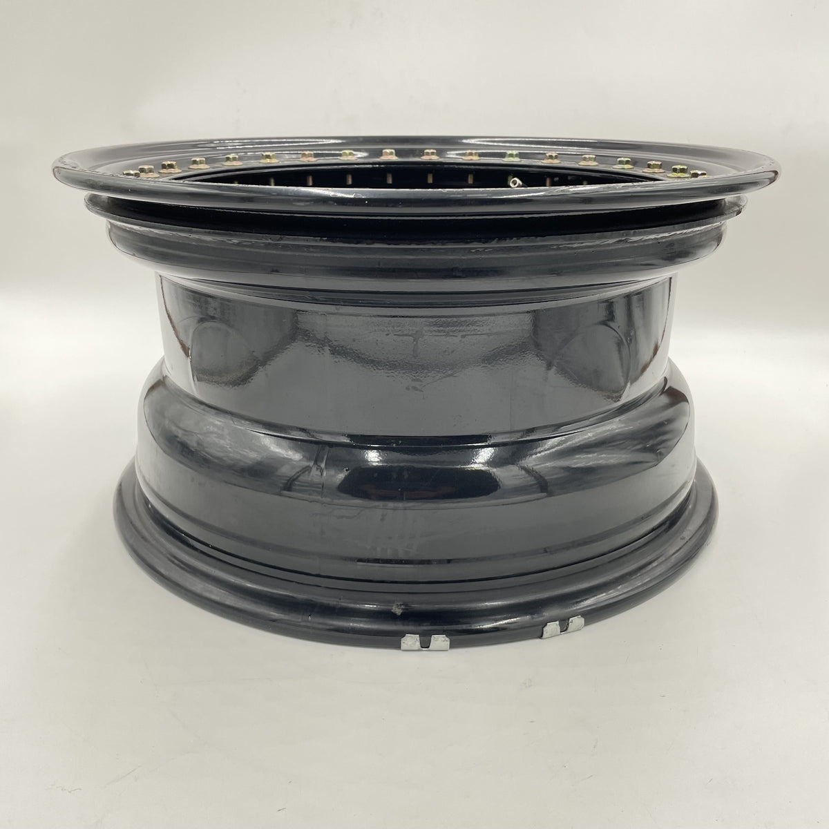 LR Defender /Discovery I /RR Classic Real Beadlock Wheels 16x8 Gloss Black N1 Scratched