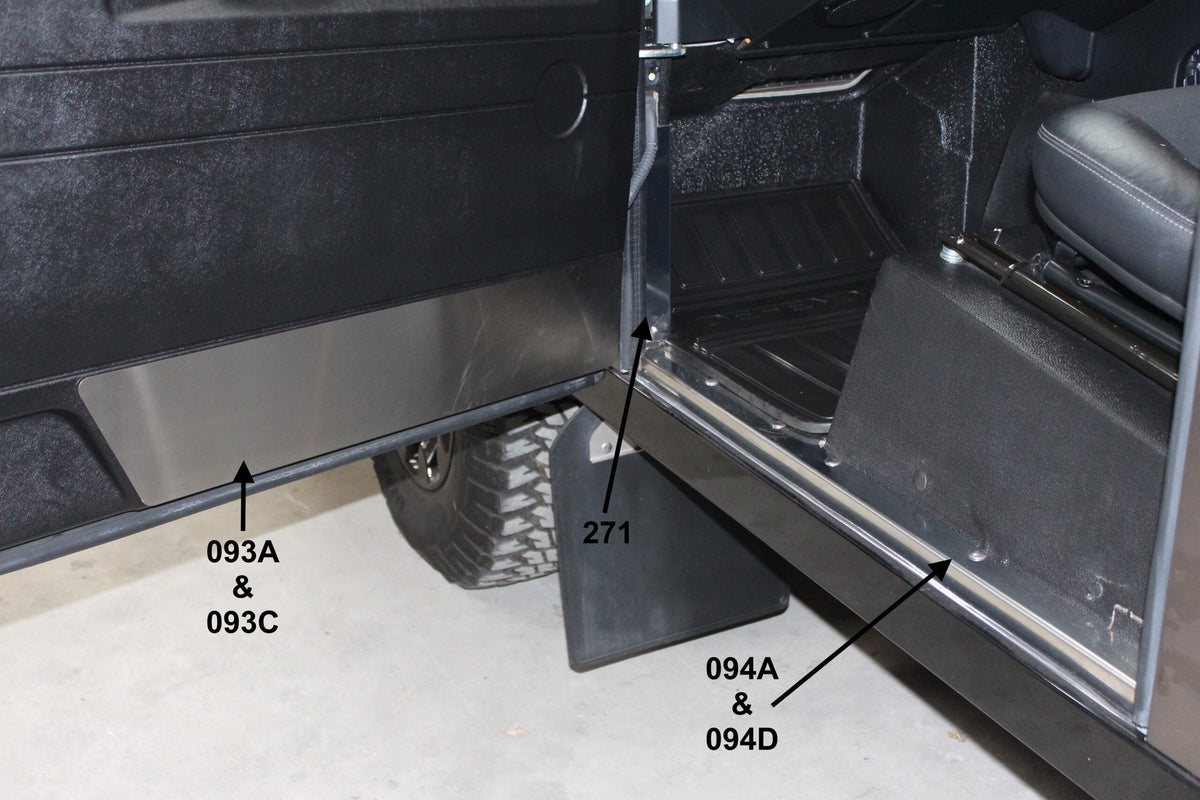 LR DEFENDER Polished Stainless Steel YRM LH A Post Trim YRM271ALH without screw!