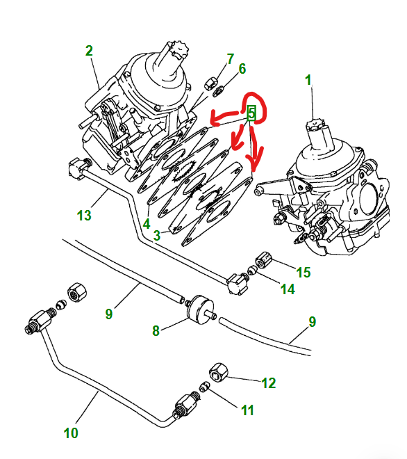DEFENDER -06 DISCOVERY 3.5L V8 Twin Carburettor Gasket SET x3 BR1841 / ERR4381