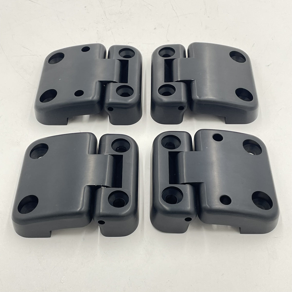 LR SERIES DEFENDER Aluminum Front Door Hinge Kit in Black DA1070UK