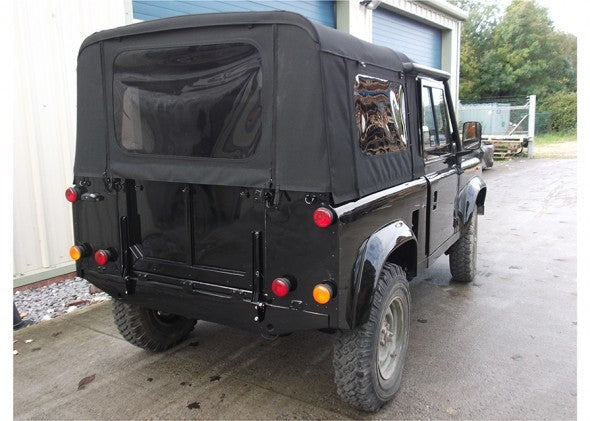 Defender 110 Mohair Top WSW Smoke Stud On - Black AWT110SMSTDBL