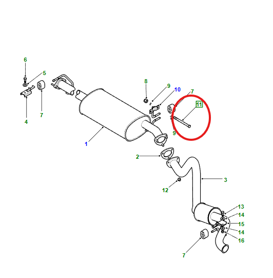 LR DEFENDER M10 x 180mm Exhaust & Rear Suspension Bolt BH110351