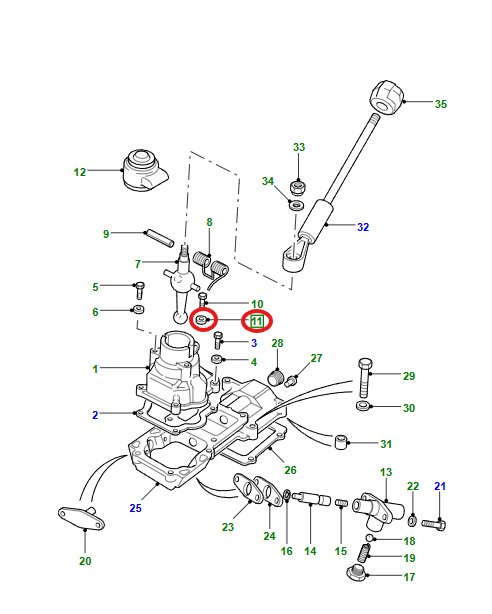 LR DEFENDER 5 Speed Manual Transmission Washer Shift Housing Bolt FRC7886