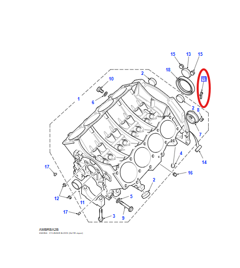 LR DEFENDER DISCOVERY RR P38 V8 Main Bearing Cap Seal LUN000010 SET X2