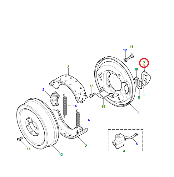 SERIES DEFENDER DISCOVERY RRC Handbrake Expander Seal Dust Cover BR1940 515466