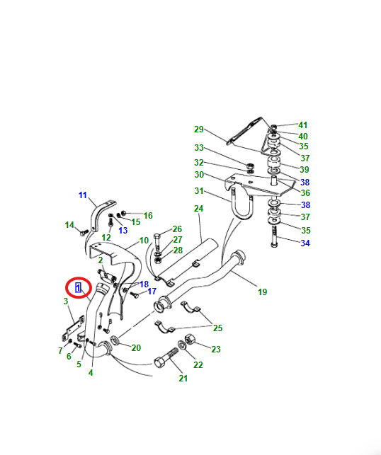 LR DEFENDER TD Exhaust Down Pipe NTC4426