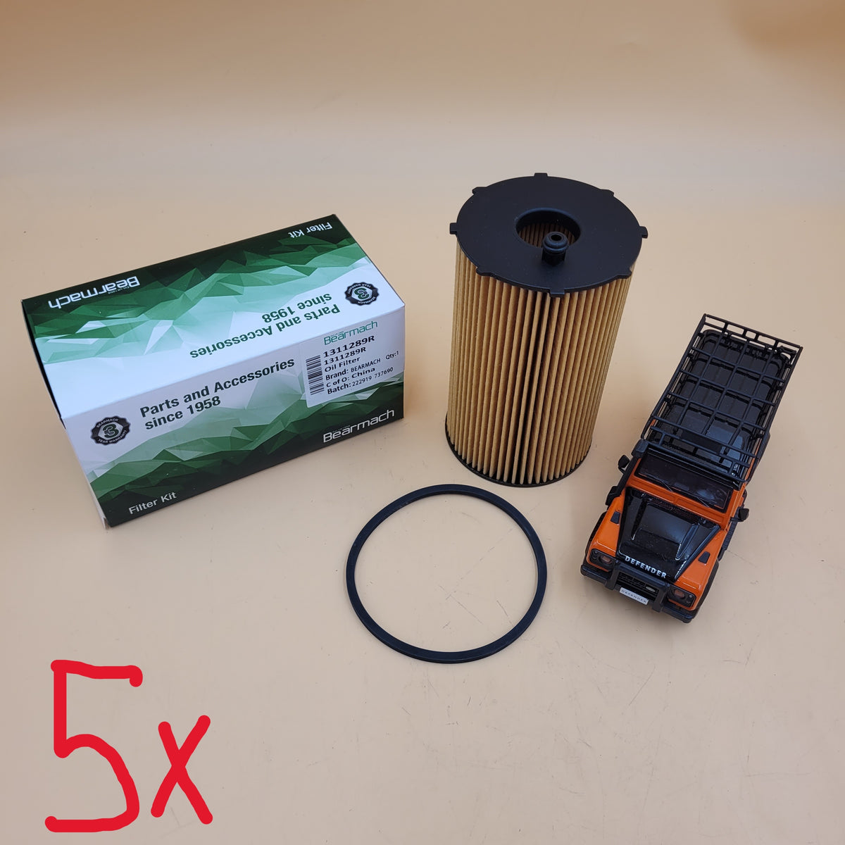 LR DISCOVERY III IV RR L320 JAGUAR 2.7 TDV6 Oil Filter 1311289R SET X5