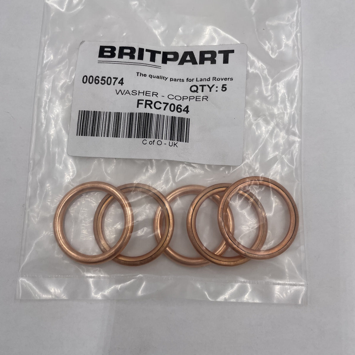 Land Rover Range Rover Classic LT77 Domed Copper Drain Plug Washers Part FRC7064 SET X5