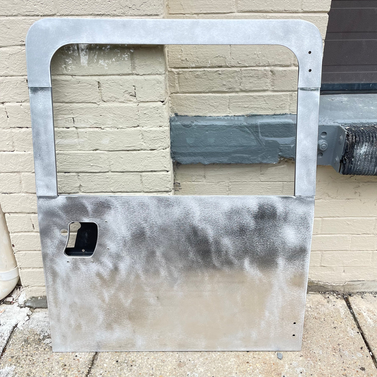LR DEFENDER -02 Rear End Door Aluminum Skin With Plain Glass DDS LR509E ALR6852